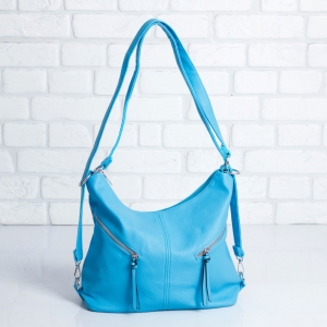 Дамска чанта-раница в синьо