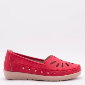 Дамски обувки в червено