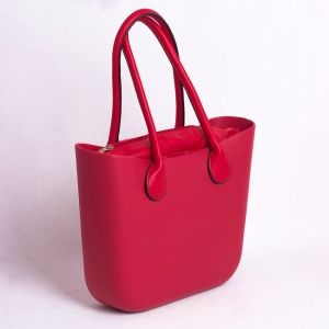 Дамска чанта в тъмно червено