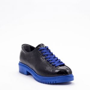 Дамски обувки в черно и синьо