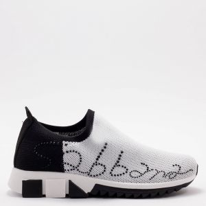Дамски спортни обувки в бяло и черно