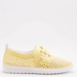 Дамски спортни обувки в жълто
