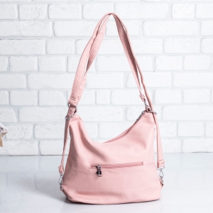Дамска чанта-раница в розово
