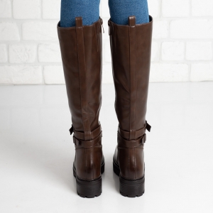 Дамски ботуши в кафяво