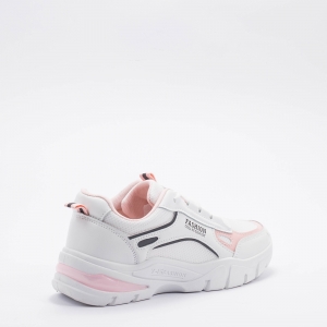 Дамски маратонки в бяло и розово