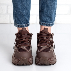 Дамски маратонки в кафяво