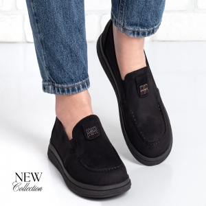 Дамски мокасини в черно