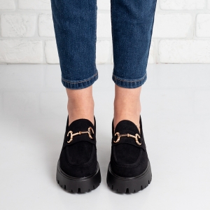 Дамски мокасини в черно