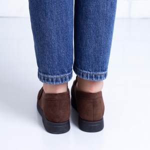 Дамски мокасини в кафяво