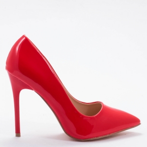 Дамски обувки на ток в червено