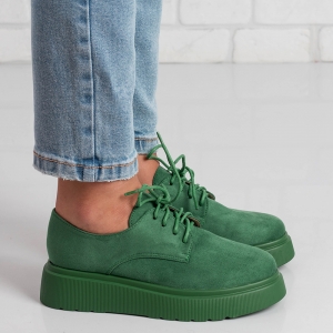 Дамски обувки в зелено